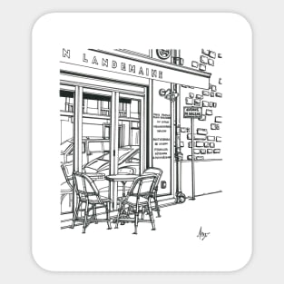 Cafe in Paris Sticker